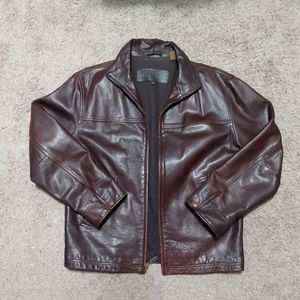 Men's leather Timberland coat (XL)